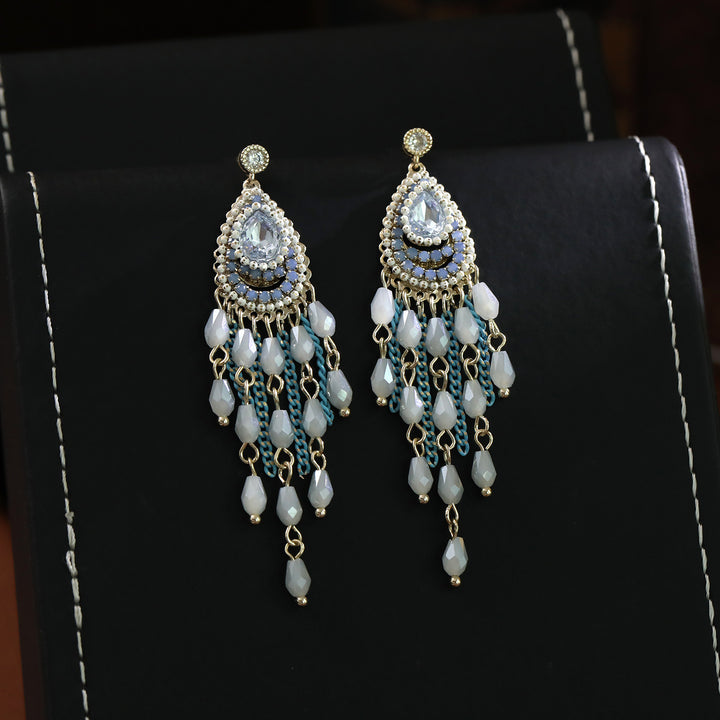 Boho Teardrop Tassel Earrings