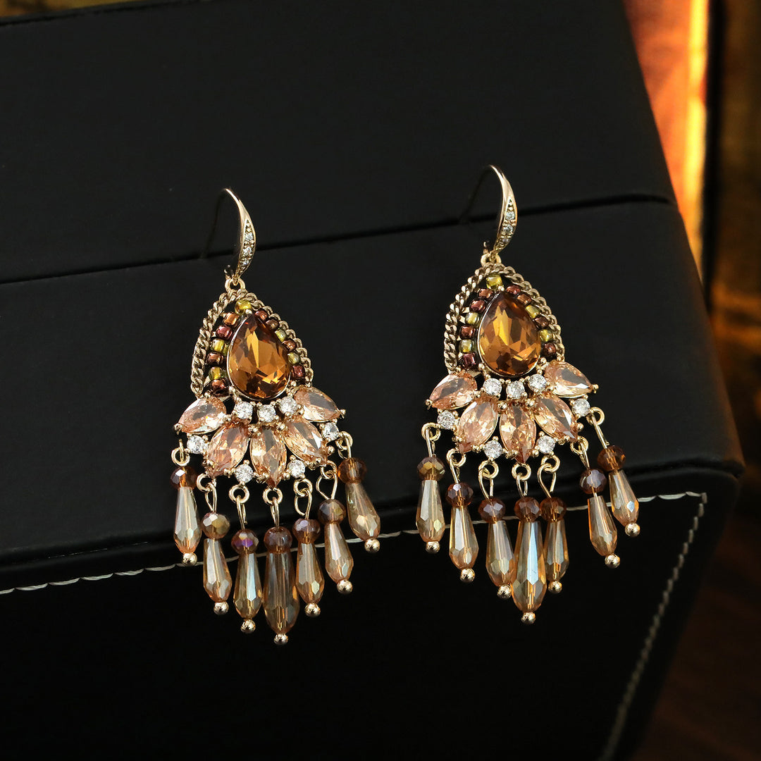 Boho Teardrop Tassel Earrings