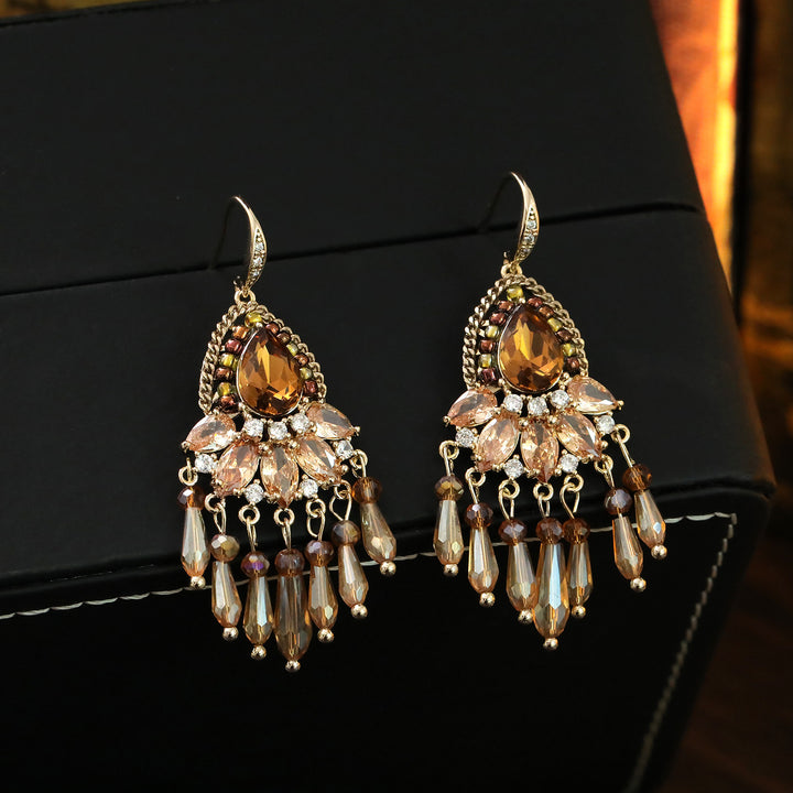Boho Teardrop Tassel Earrings
