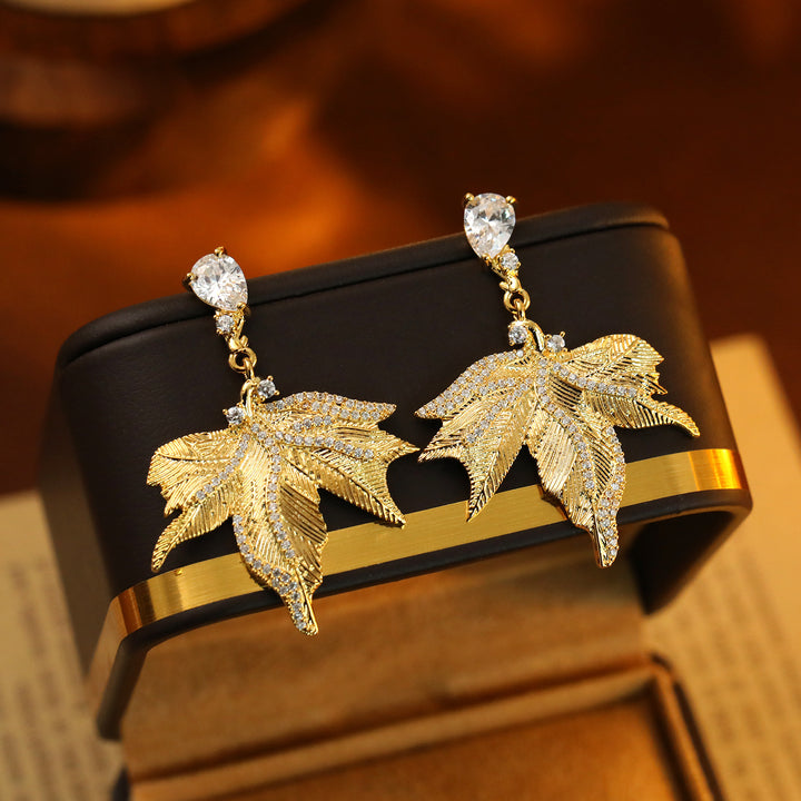 Maple Leaf Statement Earrings