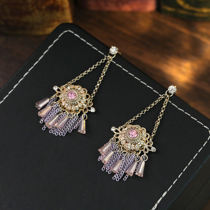 Romantic Boho Chain Tassel Earrings