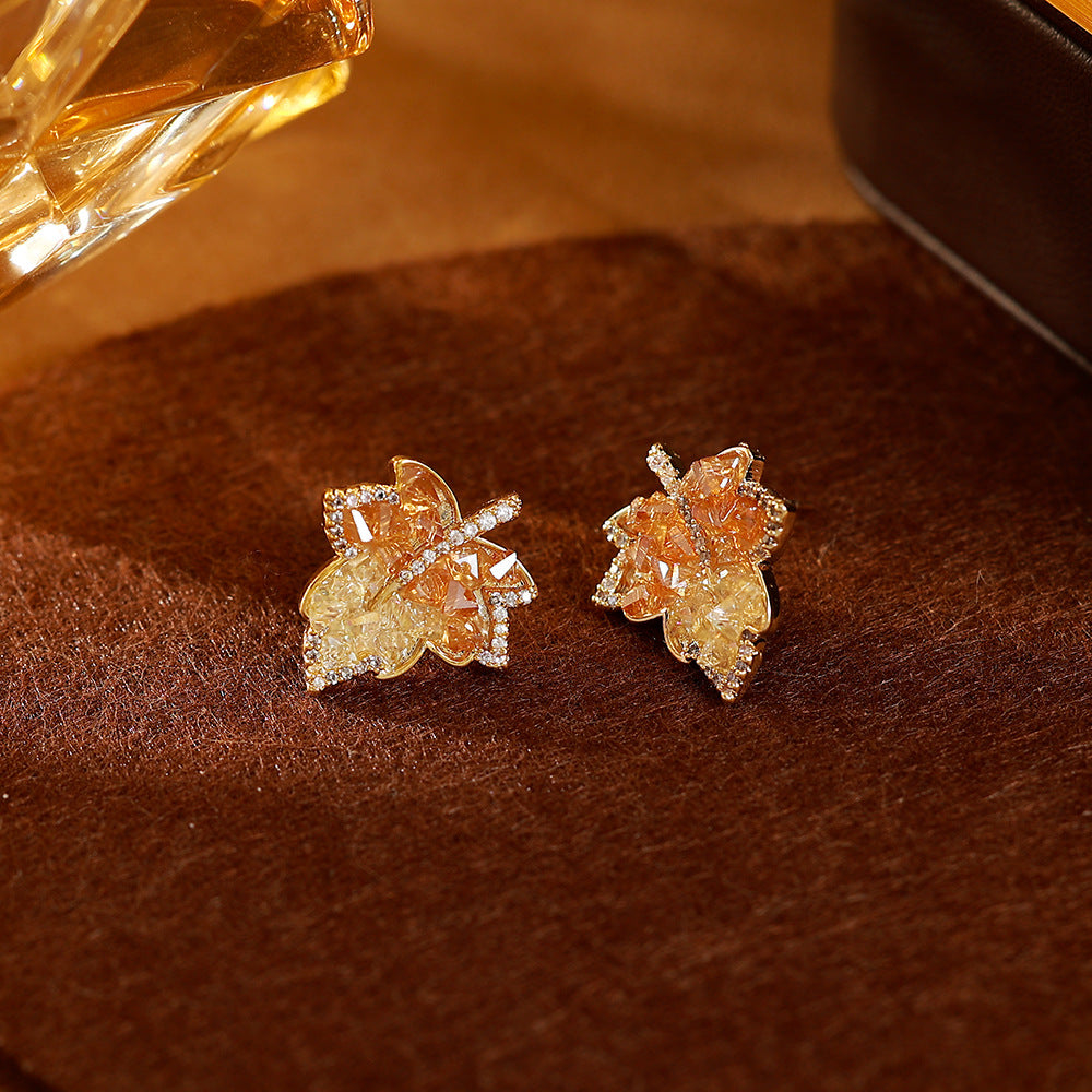 Gold Maple Leaf Pendant Jewelry
