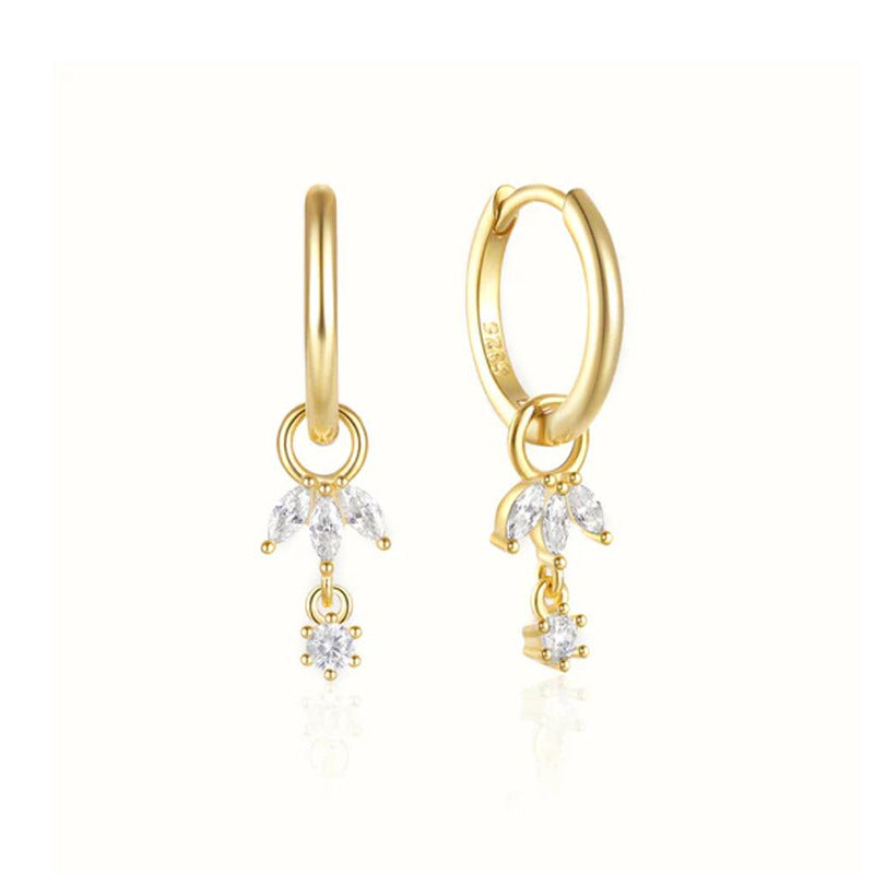 Multi Style Zircon Huggie Hoop Cartilage Piercing Earrings for Women