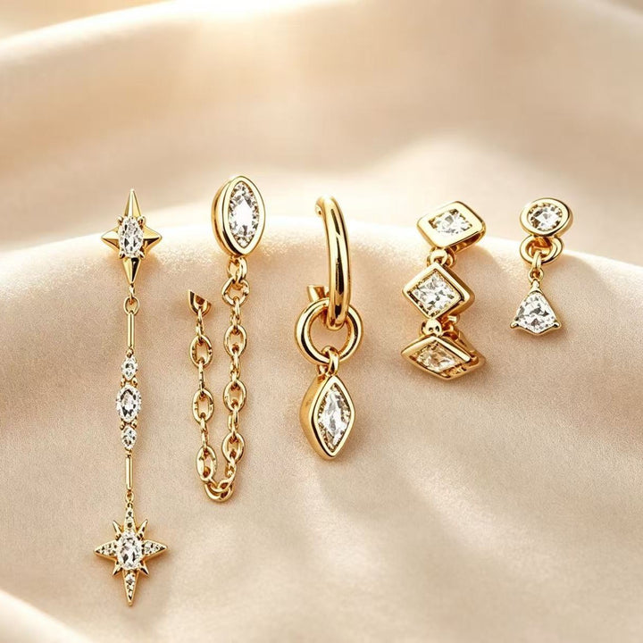 Multi Style Stackable Earring Set