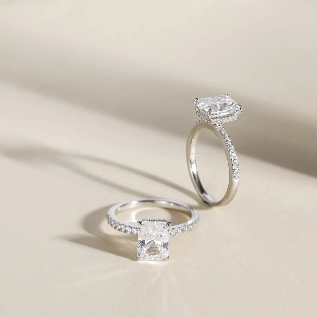 Solitaire Radiant Cut CZ Ring for Women