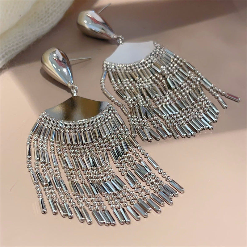 Cascade Tassel Drop Earrings