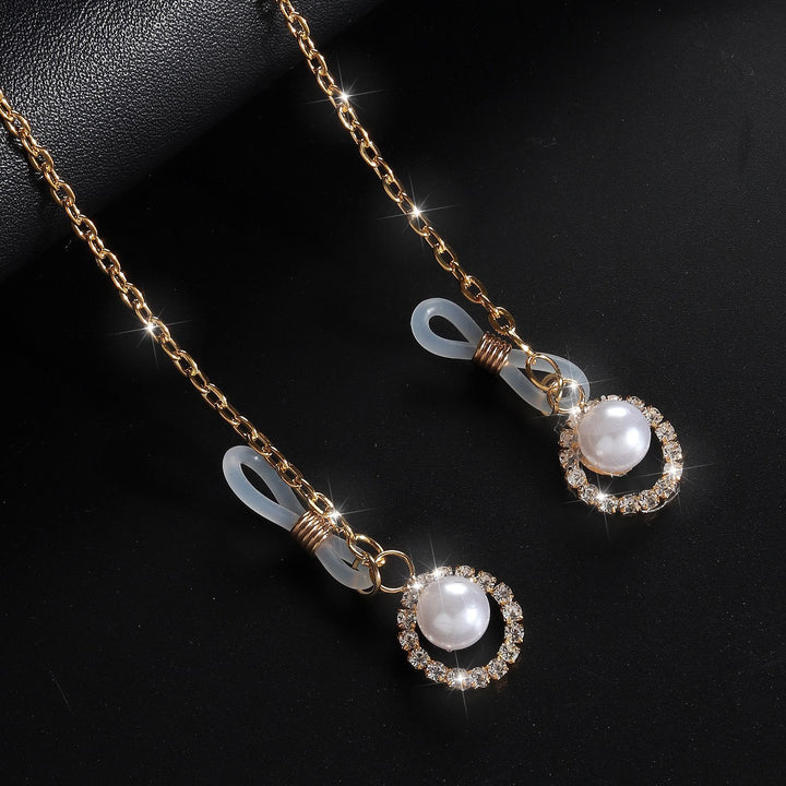 Lmitation Pearl Pendant Nipple Clasp Body Chain