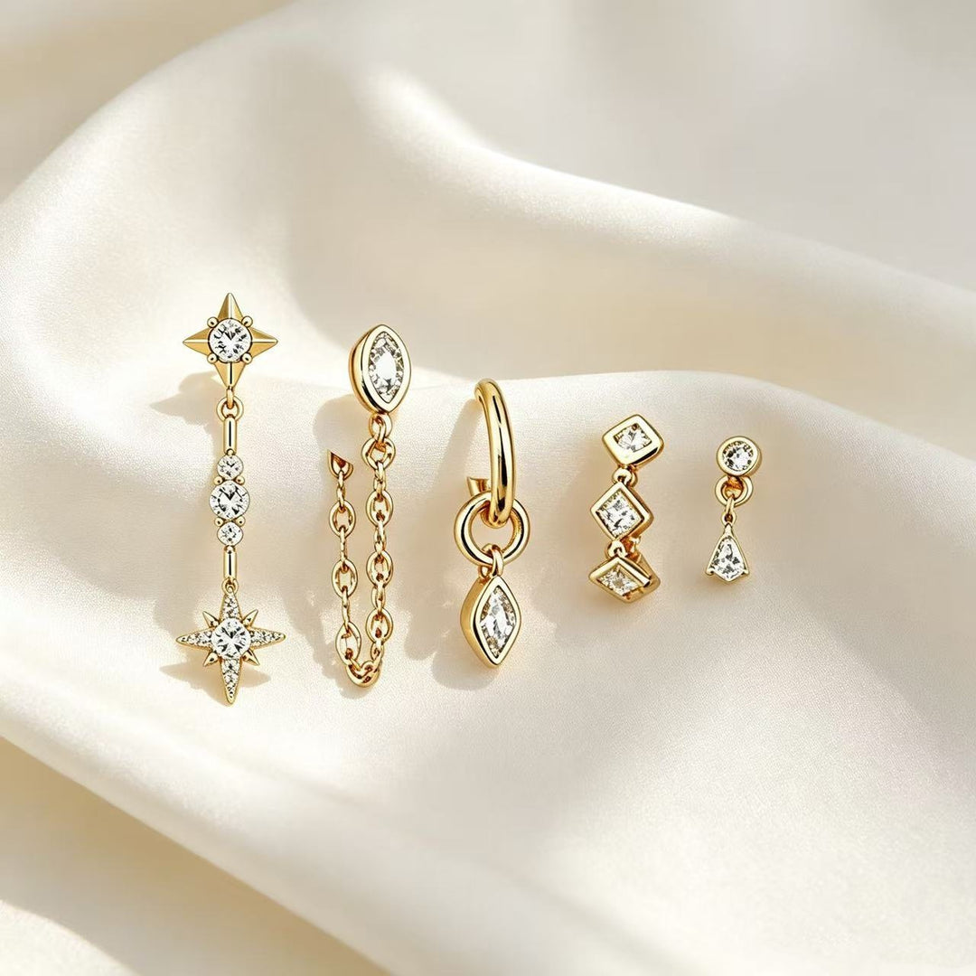 Multi Style Stackable Earring Set