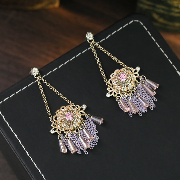 Romantic Boho Chain Tassel Earrings