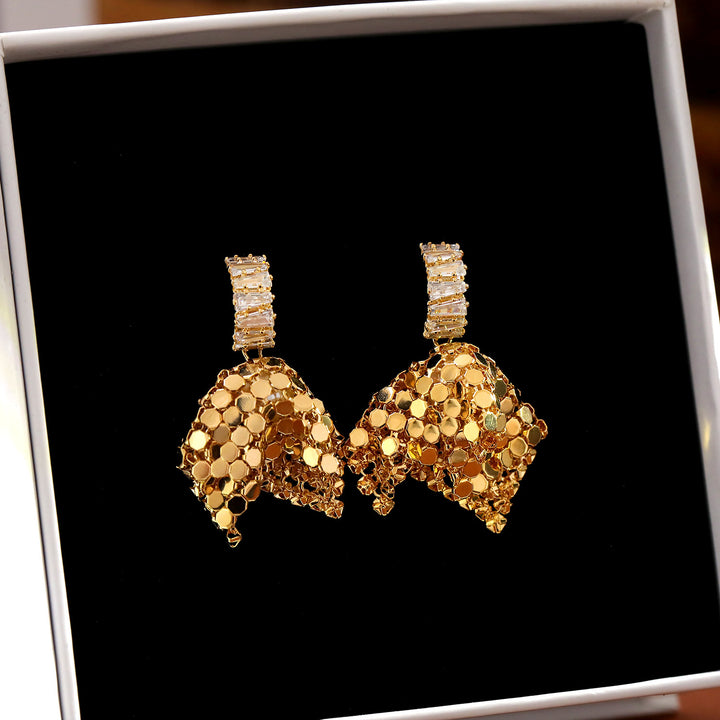 Shimmer Sequin Statement Earrings