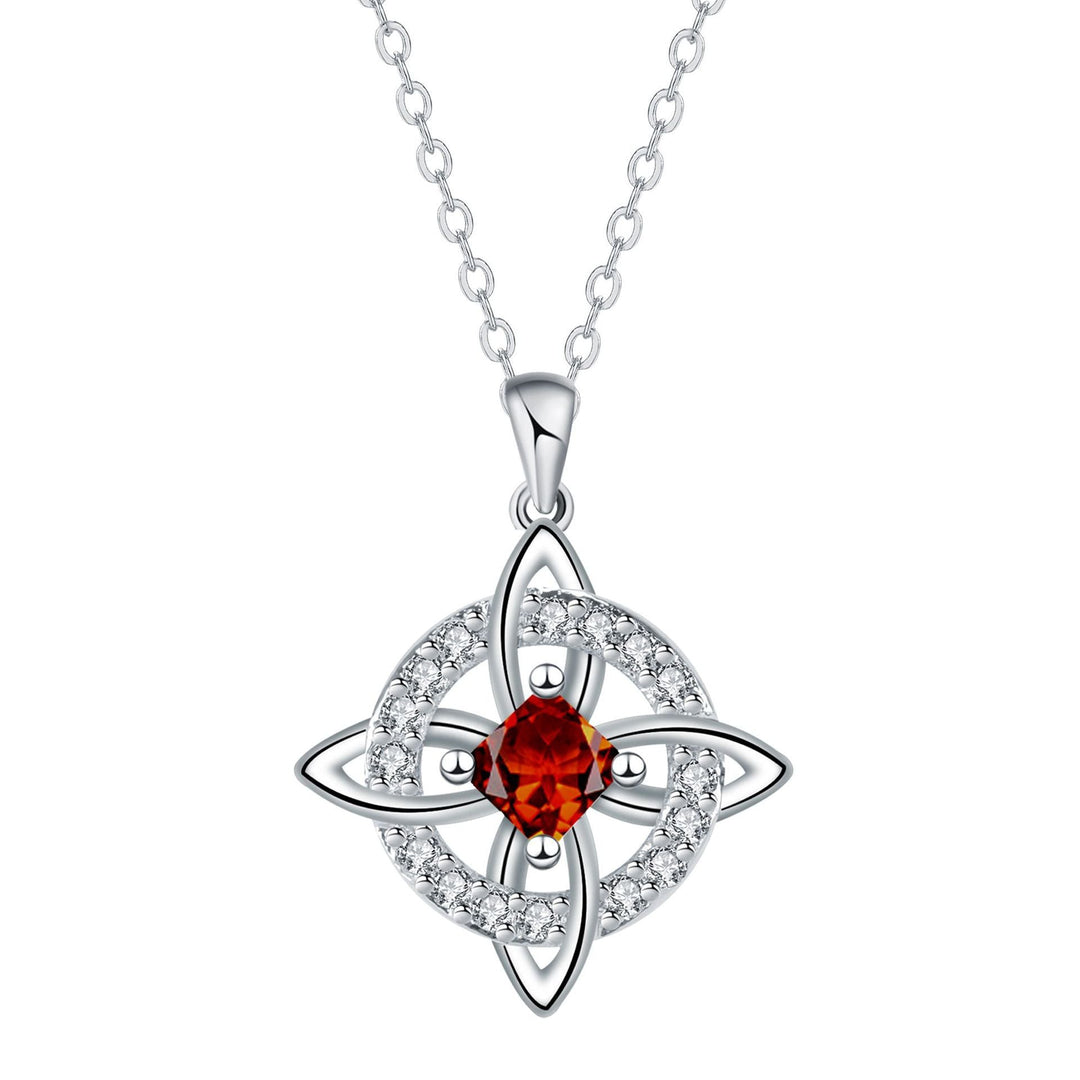 Celtic Knot Birthstone Necklace