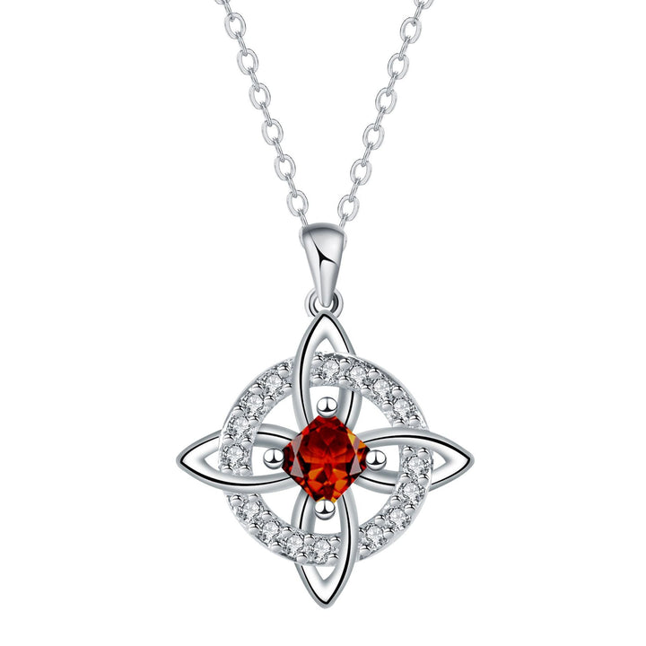 Celtic Knot Birthstone Necklace
