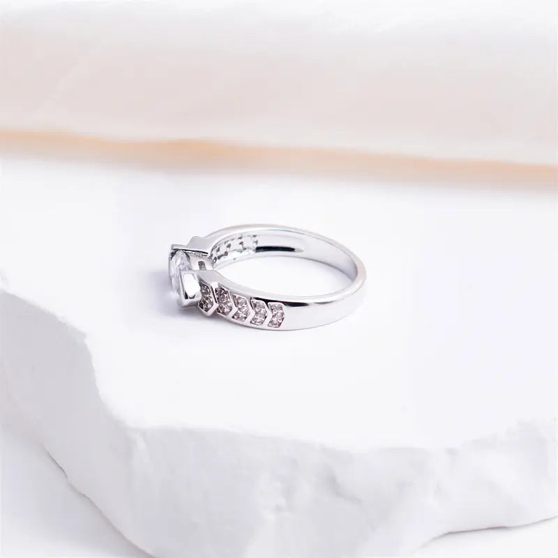 Eye of Horus Marquise Moissanite Ring