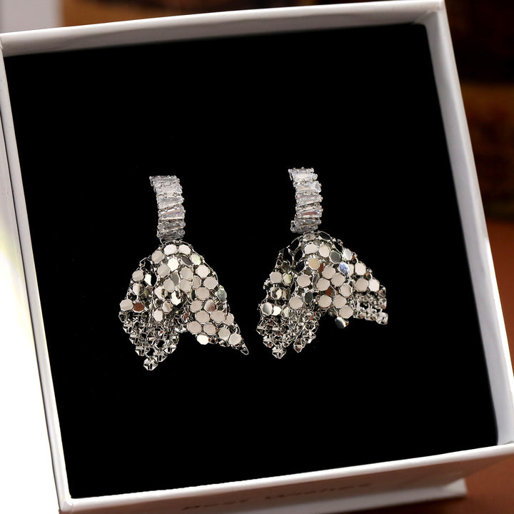 Shimmer Sequin Statement Earrings