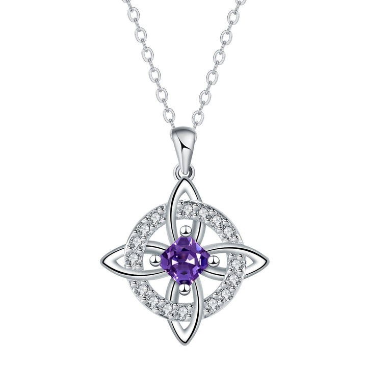 Celtic Knot Birthstone Necklace