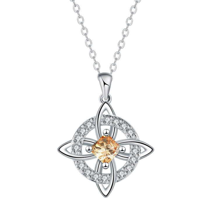 Celtic Knot Birthstone Necklace