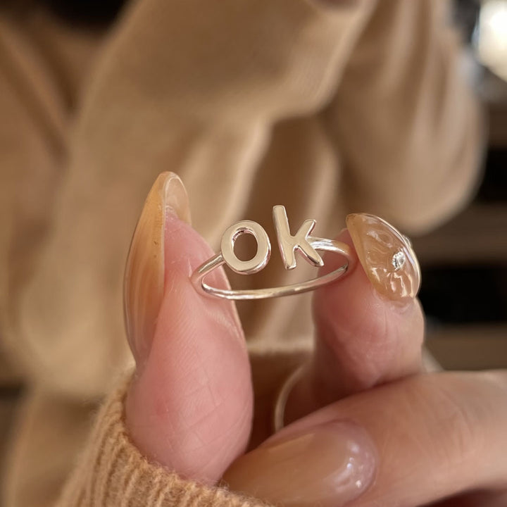 OK Letter Open Ring