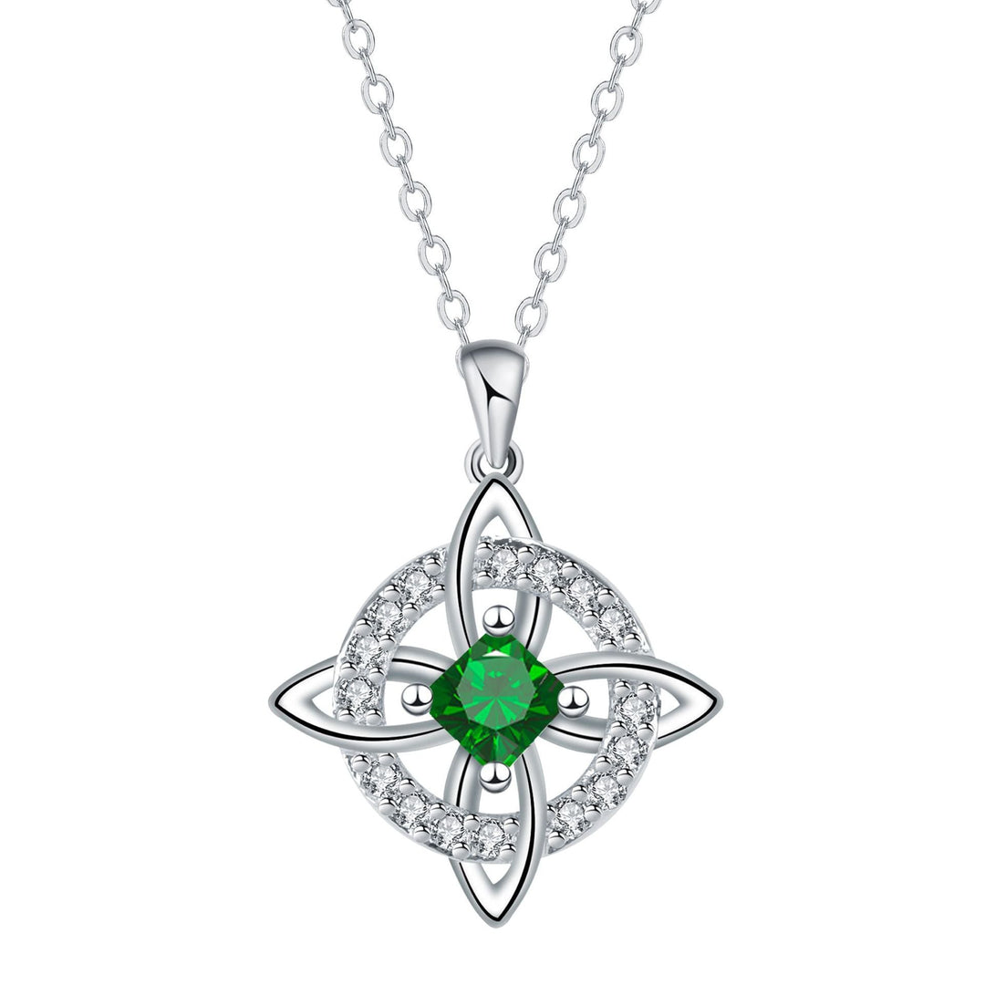 Celtic Knot Birthstone Necklace