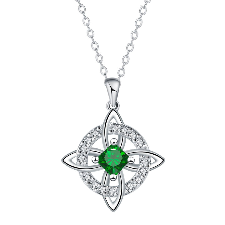 Celtic Knot Birthstone Necklace