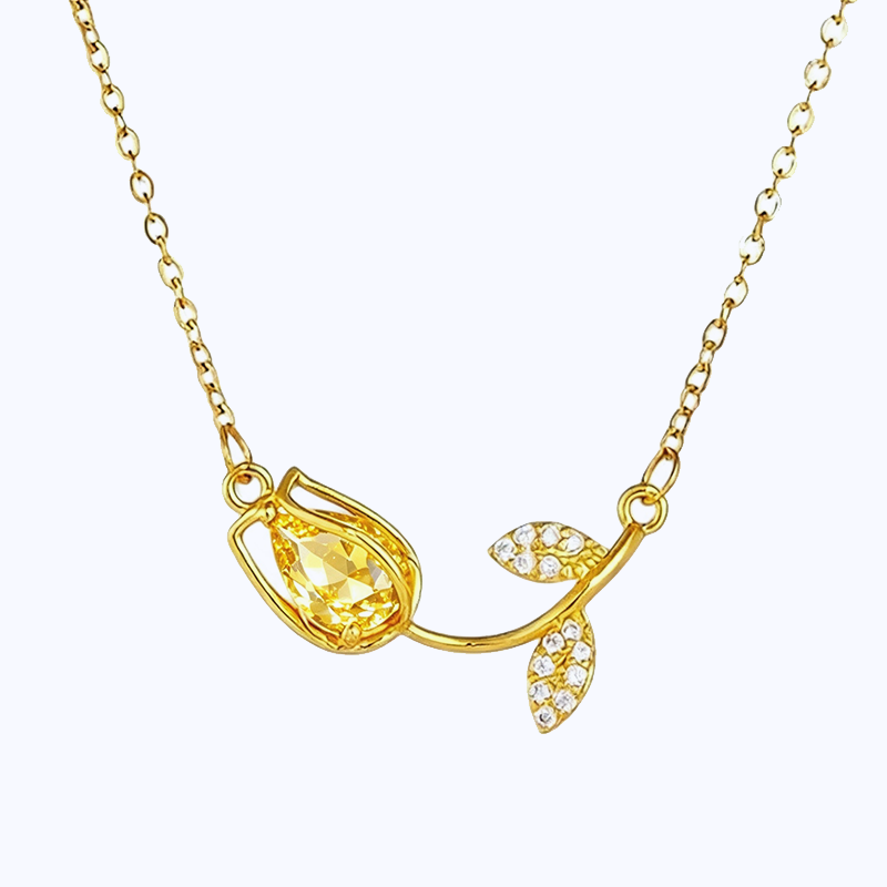 Tulip Necklace and Bracelet Set