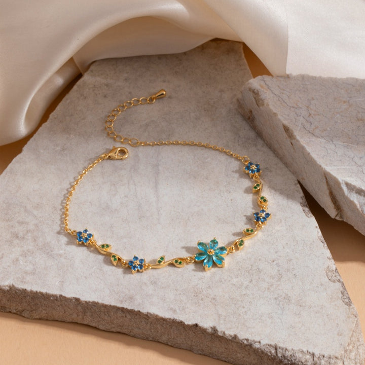 Floral Crystal Bracelet