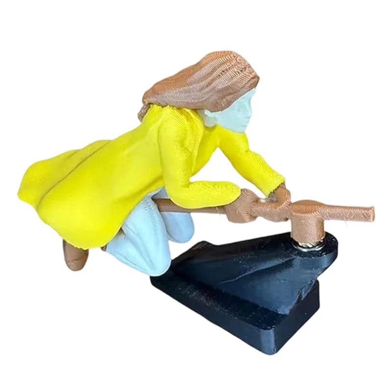 Flying Wizard Dashboard Ornament Dynamic Car Decor