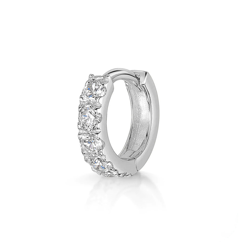 Multi Style Zircon Huggie Hoop Cartilage Piercing Earrings for Women