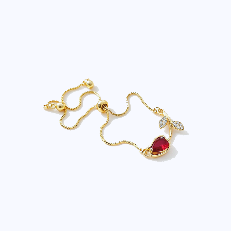Tulip Necklace and Bracelet Set