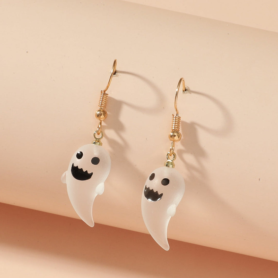 Cute Ghost Charm Drop Hook Earrings