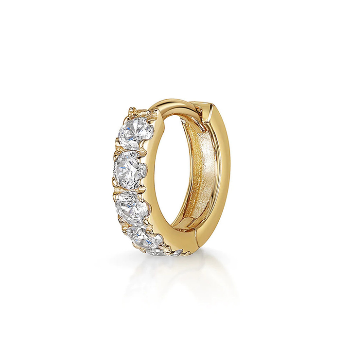 Multi Style Zircon Huggie Hoop Cartilage Piercing Earrings for Women