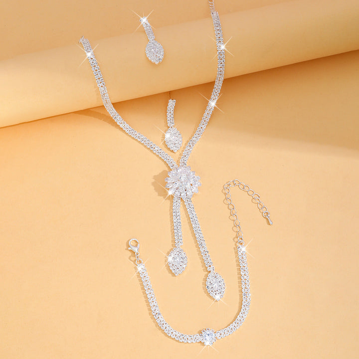 Floral Jewelry Set Statement Wedding