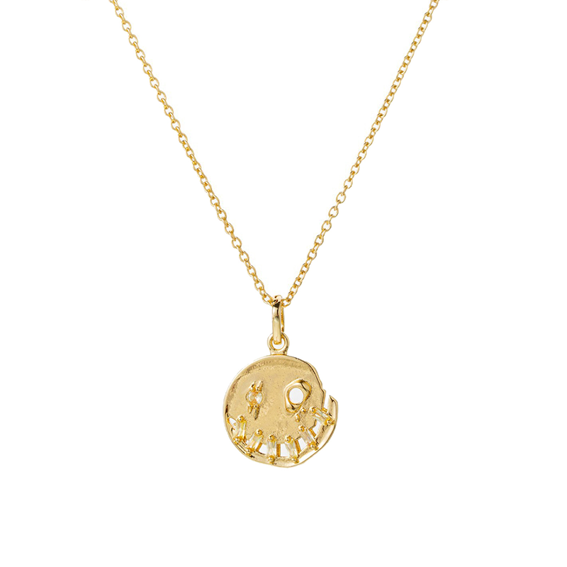 Birthstone Pumpkin Halloween Necklace