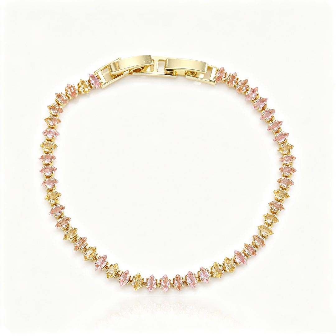 Multicolor Marquise Cut Zircon Bracelet