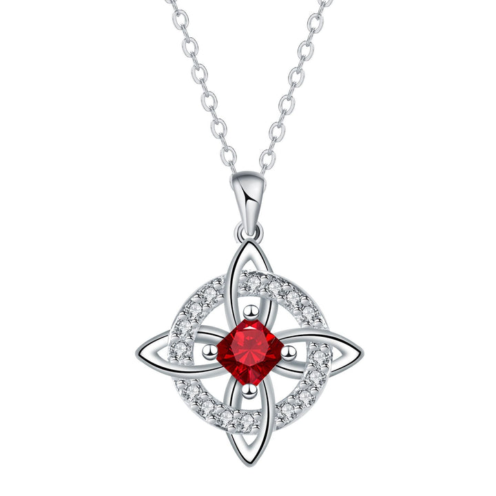 Celtic Knot Birthstone Necklace