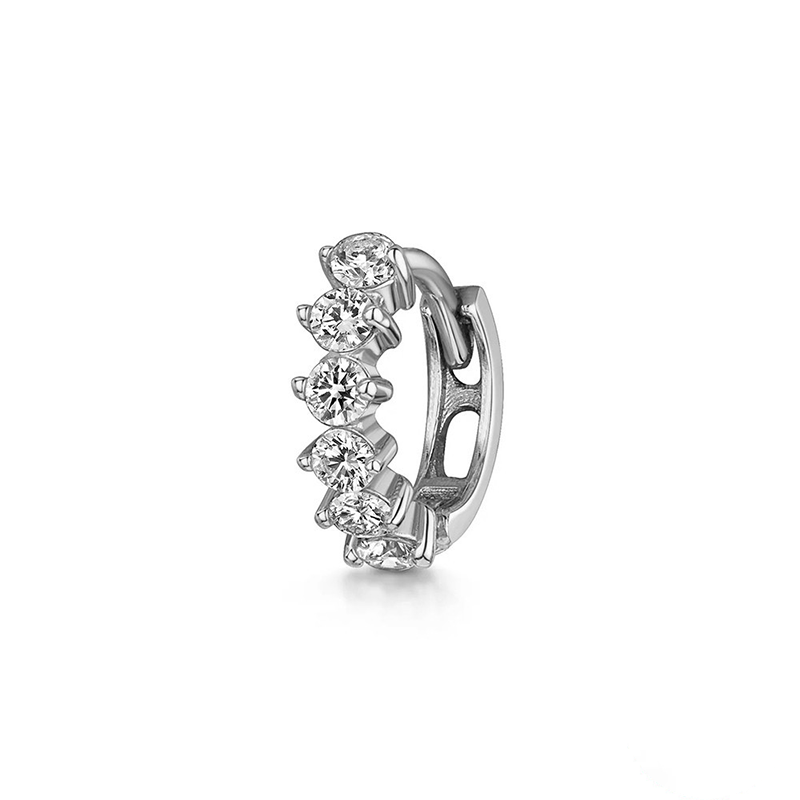 Multi Style Zircon Huggie Hoop Cartilage Piercing Earrings for Women