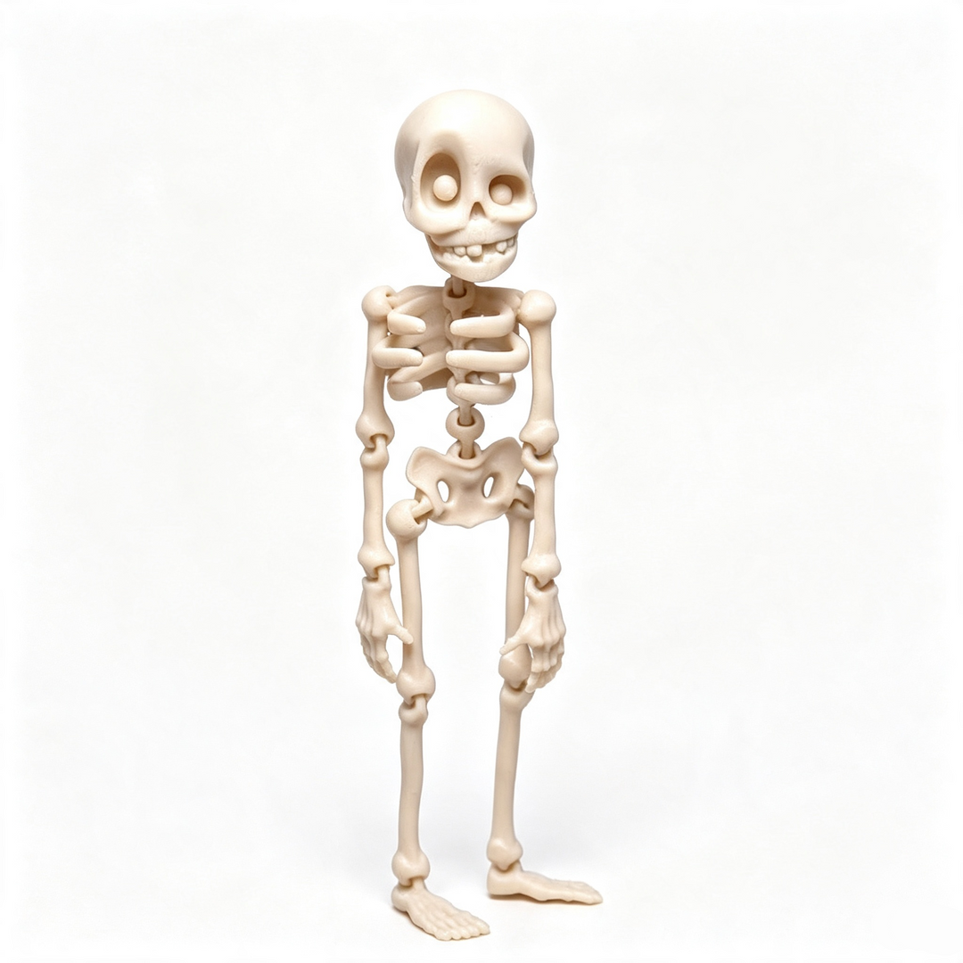 Articulated Skeleton Halloween Fridge Magnet