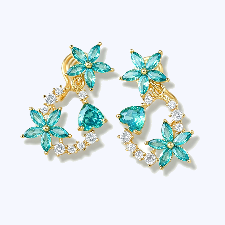 Garden Style Floral Pendant Jewelry Set