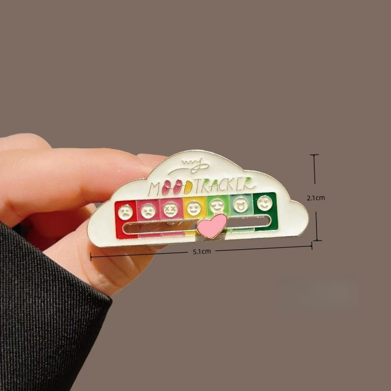 Social Battery Slider Pin Mood Brooch