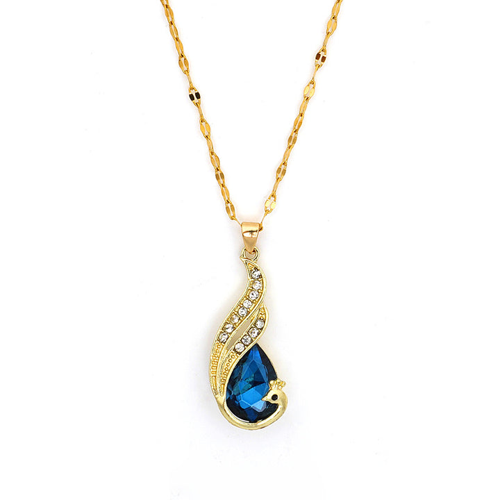 Sapphire Peacock Jewelry Set