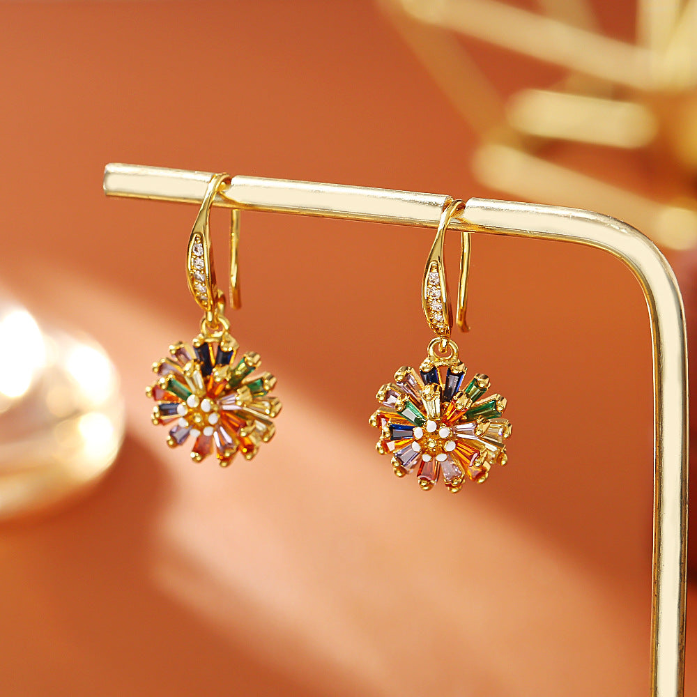 Rainbow Daisy Fireworks Sparkling Jewelry Collection