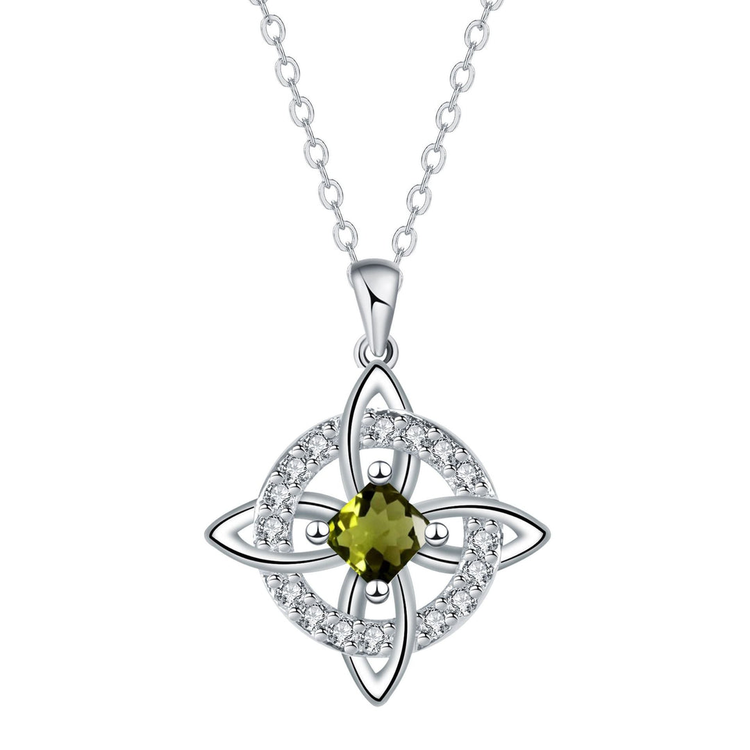 Celtic Knot Birthstone Necklace