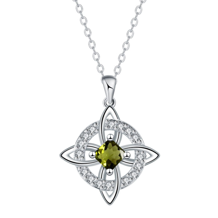 Celtic Knot Birthstone Necklace