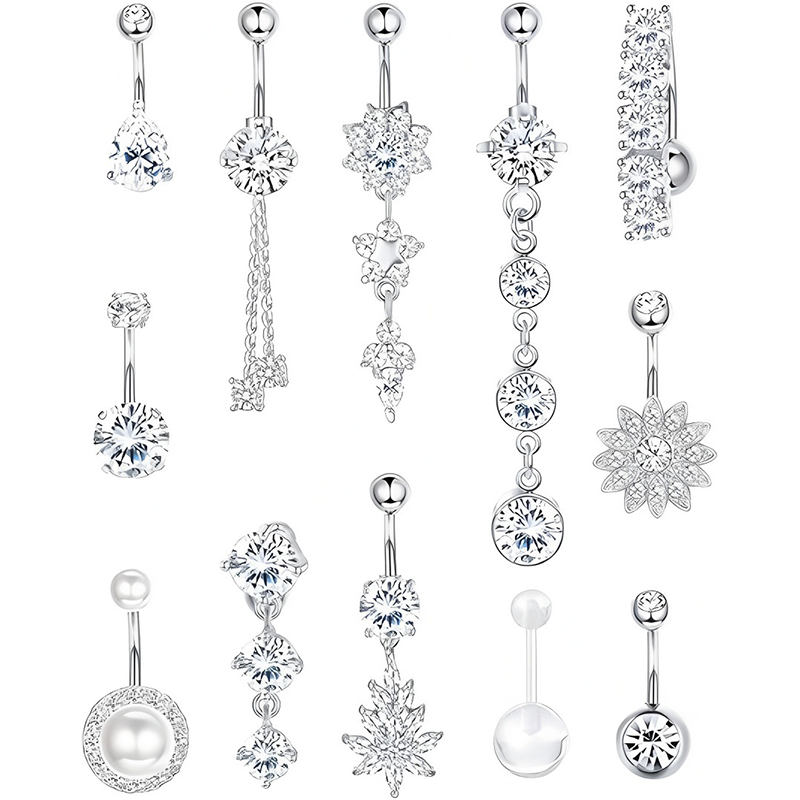 Sparkle Belly Ring Set
