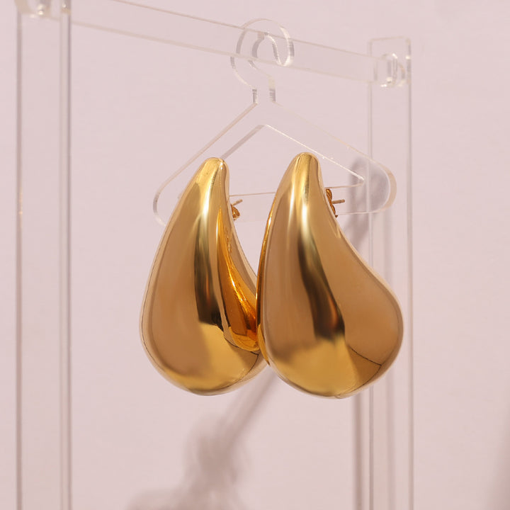 Sculpted Teardrop Statement Earrings