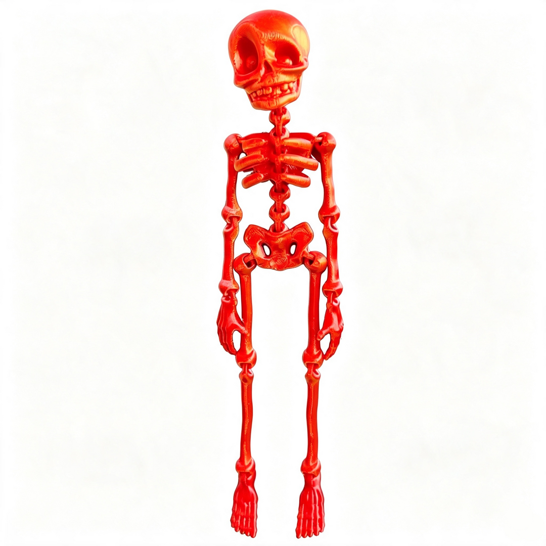 Articulated Skeleton Halloween Fridge Magnet
