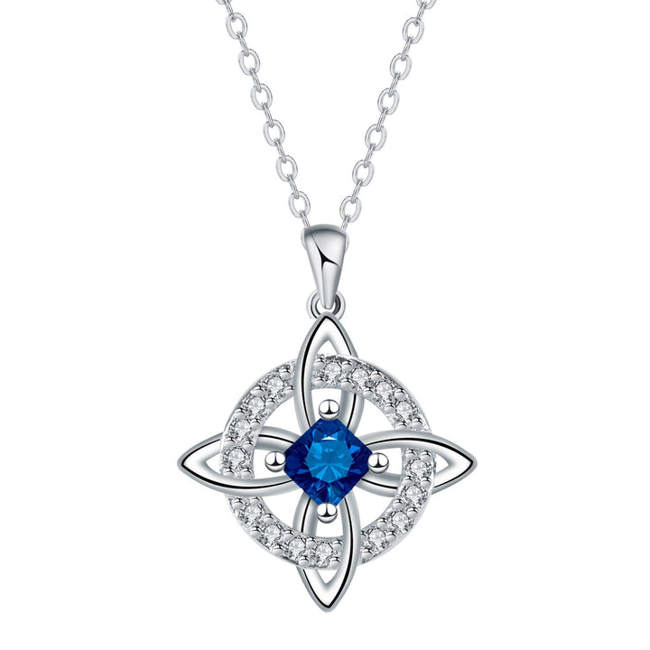 Celtic Knot Birthstone Necklace