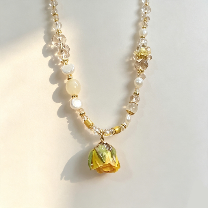Everlasting Rose Necklace