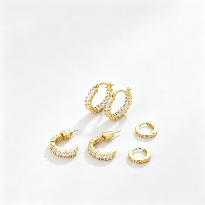 Mix Match Hoop Earring Set