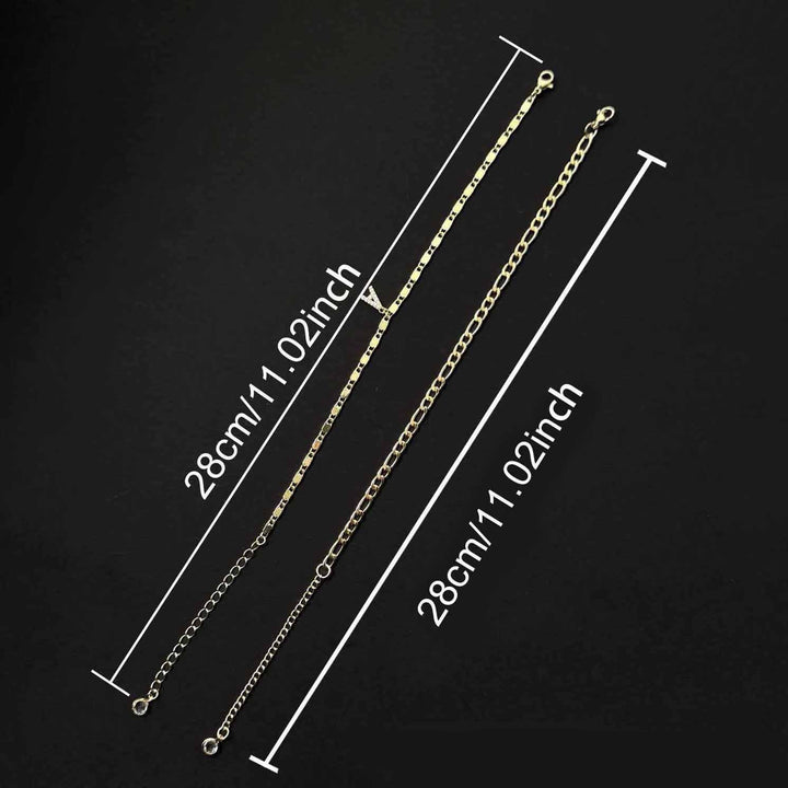 Personalized Letter Zircon Stackable Summer Anklet