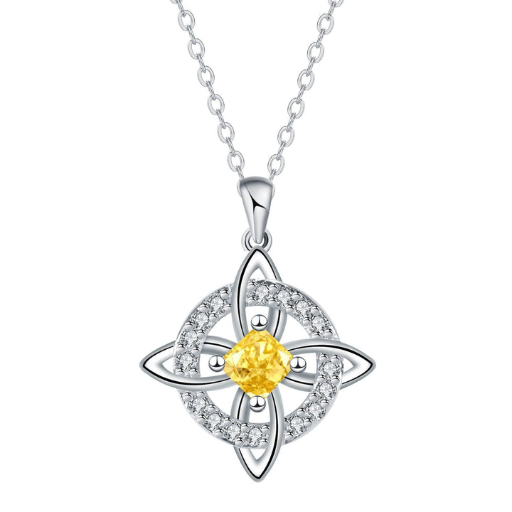 Celtic Knot Birthstone Necklace